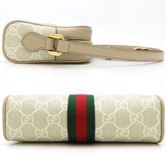 GUCCI Cream Leather Shoulder Bag - Picture 2 of 10